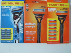 新品　Gillette ジレット PROGLIDEエアー 　フュージョン本体３個　替え刃18個　レターパックライト発送