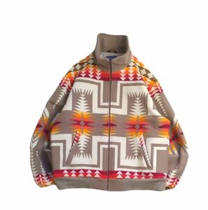 70s 80s USA製 PENDLETON チーフジョセフ ネイティブ柄 フルジップ ウール ジャケット XLサイズ ペンドルトン ヴィンテージ R051201