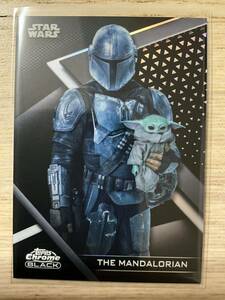 topps 2022 chrome black ベースカード　the MANDALORIAN /199