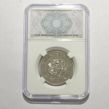 PCCB スラブケース入り 美品 旭日竜大型五十銭 明治三年 銀貨 貴重_画像3