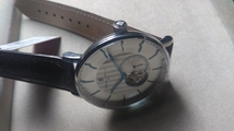サルバトーレ　マーラ　メンズ自動巻腕時計　SM17114－SS皮バンド　オープンハート_画像5