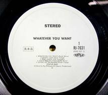 【帯付】STATUS QUO　ステイタス・クォー　日本盤 W/L PROMO LP　WHATEVER YOU WANT [VERTIGO　RJ-7631]_画像6