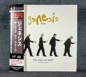 【紙ジャケ・帯付】GENESIS　ジェネシス　LIVE / THE WAY WE WALK　日本盤 PROMO MINI-LP 2CD [VIRGIN　VJCP-68905-06]