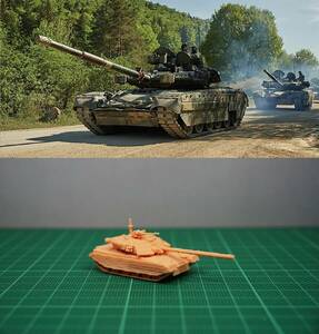 1/144 未組立 Ukrainian T84 Oplot Main Battle Tank (fine detail) Resin Kit (S3000)