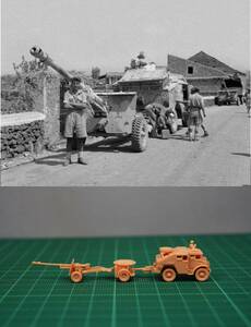 1/144 未組立 WWII British CMP FAT & 25pdr gun (fine detail) Resin Kit (S2993)