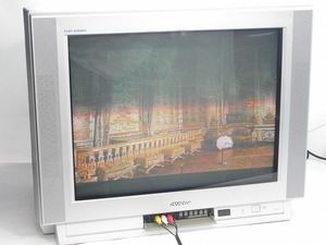 H428Hちょる　ビクター　ブラウン管テレビ　25型　AV-25YA11　06年製　フラット　動作確認済　使用品　リモコン付き　レトロ　Victor