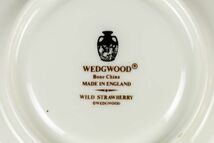 HT01-1803 ブランド食器 WEDGWOOD ウェッジウッド 元箱付 ワイルドストロベリー 洋食器 カップ＆ソーサー 2客 MADE IN ENGLAND_画像8