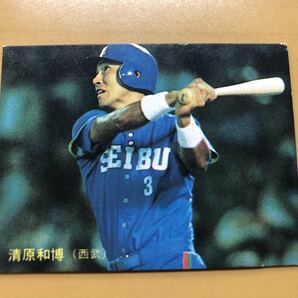 カルビープロ野球カード 1987年 清原和博(西武ライオンズ) No.21の画像1