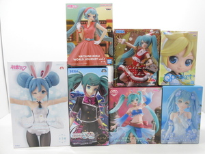 n13006-rj 未開封□7個 ぬーどるストッパー Qposket SEGA TAITO等 初音ミクフィギュアセット [054-240119]