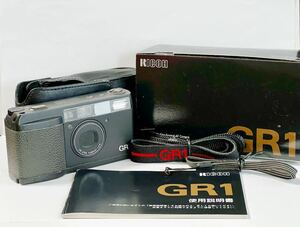 【中古品】 RICOH GR1 ブラック GR LENS 28mm F2.8 リコー コンパクト フィルムカメラ 動作品ですが一部訳あり
