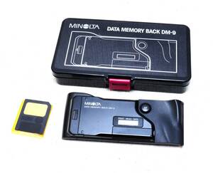 MINOLTA α-9用　DATE MEMORY BACK DM-9　データメモリーバック ケース付き