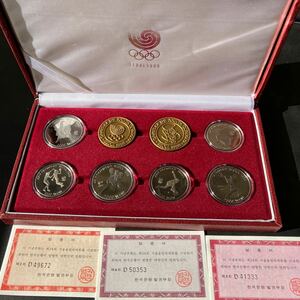 【未使用品】ソウルオリンピック　五輪　記念硬貨セット　記念コインセット　1988年　ケース入　コレクション★6