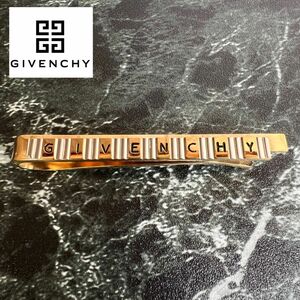 ★高級感のあるロゴが際立つ★美品★GIVENCHY ジバンシー ネクタイピン タイピン 大切な人へのプレゼントに 就職のお祝いにも