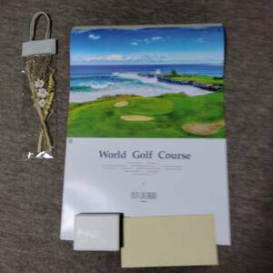 2024年・令和6年　World Golf Course 世界のゴルフコース　 壁掛カレンダー ６１ｘ４２．５ｃｍ