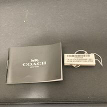 ※11270　COACH 腕時計 クォーツ　CA.120.7.34.2138　不動　電池切れ　テスターOK　レディース　龍頭操作OK_画像7