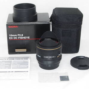 ★良品★SIGMA シグマ AF 10mm F2.8 EX DC FISHEYE HSM SONY ソニーAマウント 元箱付き♪