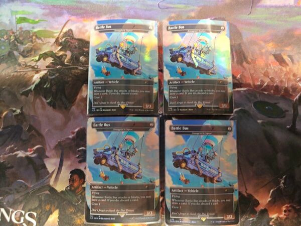 mtg 密輸人の回転翼機 Battle Bus foil 英語版 4枚セット