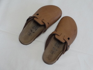 ★ビルケンシュトック BIRKENSTOCK ボストン KIDS キッズ サイズ32 ナロー レザーサンダル サボサンダル★