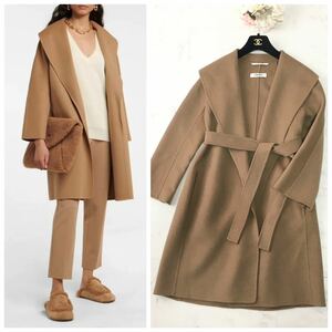  новый продукт прекрасный товар MaxMara Max Mara kchi-toama-no шерстяное пальто бесплатная доставка 