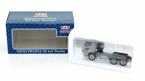 【中古品】1/50 日野プロファイア SS 6×4 ハイルーフ・ライトガンメタリック 新版 KEN KRAFT HINO PROFIA SS 6x4 Tractor：