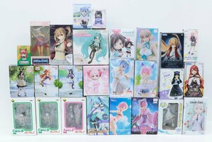 【中古・ジャンク品】1円 プライズ品 フィギュアまとめ リゼロ レム ウマ娘 初音ミク バンドリ けいおん SAO デッド オア アライブ 他.,