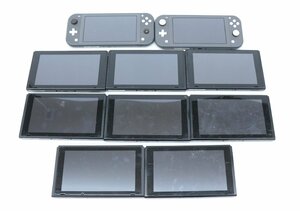 【中古・ジャンク品】1円 Switch SwitchLite 本体のみ 旧型5台 持続型3台 Lite2台 10台セット.,