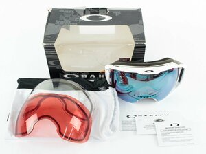 【中古品】OAKLEY オークリー スノーボード スキー ゴーグル 替えレンズ付：