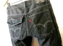 Levi's 505 【腿ポケット】 W30 (実80cm) 【管40-5】 裾ドローコード / ロールアップ_画像9