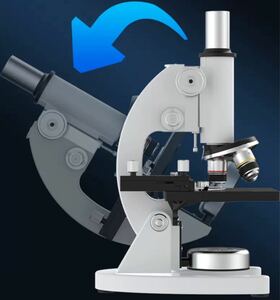 顕微鏡単眼生物顕微鏡広角接眼10 X、25 XデュアルLEDランプ40 X-1600 X拡大倍率家庭学習顕微鏡