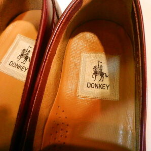 yh240115-003A4 DONKEY ローファー 中古品 ドンキー 靴 シューズ 赤 レッド 箱付き 25.5の画像2