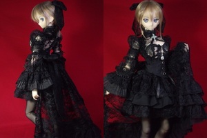 ††DD L胸用 ♪黒のコルセットドレス　Charlotte♪ ††