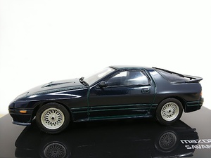 ■ MTECHエムテック 1/43 マツダ サバンナ RX-7 (FC3S) ダークグリーン モデルミニカー