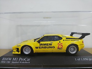 ■PMA MINICHAMPS 1:43 BMW M1 Procar DRM 1980 Manfred Winkelhock マンフレッド・ヴィンケルホック レーシングミニカー