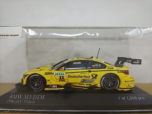 ■ PMA MINICHAMPSミニチャンプス 1/43 BMW M3 DTM (E92) DTM 2013 T.Glock イエロー レーシングモデルミニカー