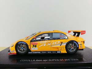 ■ EBBROエブロ 1/43 COROLLA Axio apr Super GT 300 2009 ORANGE カローラ アクシオ レーシングモデルミニカー