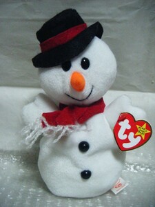 #ty Beanie Bay Be [ snow ....... bean soft toy /Snowball] snow ball.