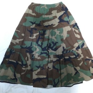 FWK by ENGINEERED GARMENTS 迷彩 スカート サイズ１ 米国製 旧タグ エンジニアードガーメンツ 米軍 カモフラ　リップストップ コットン