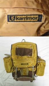 Karrimor Vintage Karrimor рюкзак Joe Brown BACK PACK 70s 80s VINTAGE рюкзак Old кемпинг уличный 