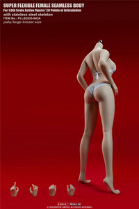 新品TBLeague1/6 ステンレス骨格シームレス女性素体ペールスキン白肌色 S42A