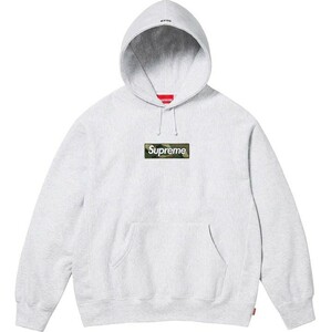 正規品 新品 Supreme Box Logo Hooded Sweatshirt Ash Grey L シュプリーム ボックスロゴ パーカー グレー カモフラ 2023 NIGO 人気商品