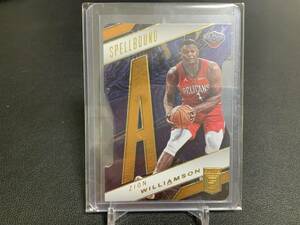 2021-22 Donruss Elite Spellbound Zion Williamson Letter A nba トレカ トレーディングカード