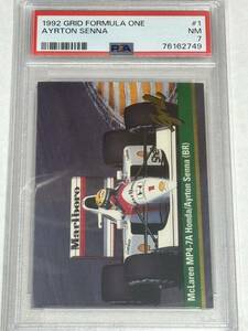 1992 grid formula 1 F1 ayrton senna PSA 7 アイルトン セナ カード 1円スタート　#1