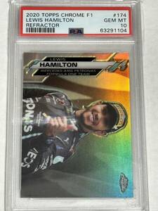 2020 topps chrome formula 1 F1 #174 Lewis hamilton refractor PSA 10 ルイスハミルトン カード 1円スタート