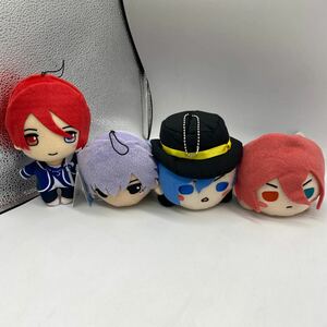 A0483 中古品 B-PROJECT〜鼓動アンビシャスぬいぐるみ 計4個セット 音済百太郎 全長約16㎝と18cm 愛染健斗 全長約15㎝ 野目龍広 全長約12㎝