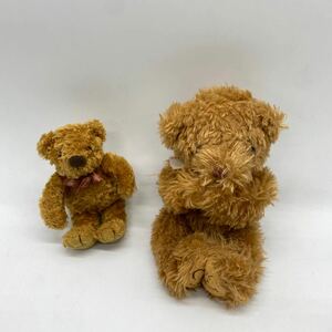 A0519 中古品 テディベア 2体セット TEDDY BEAR MUSEUM TAKE OFF 全長約24㎝と全長約16㎝ ぬいぐるみ