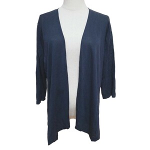  free shipping **Reflect Reflect sia- cardigan button less 7 minute sleeve 9 M black plain Y803