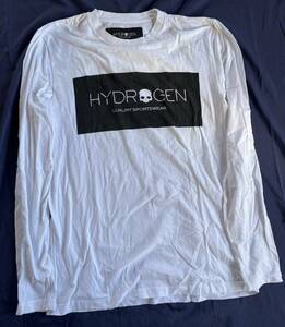 ＴシャツHYDROGENハイドロゲントップス黒XL 定番　高級 ロゴ