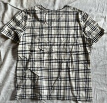 バーバリー ロンドン BURBERRY LONDON Tシャツ カットソー 半袖 (13号) チェック　定番　保管品_画像4