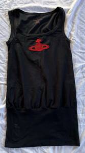 Vivienne Westwood　red ranel / 単色オーブ刺繍タンクトップ 　 黒　シンプル　M 2