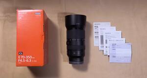 新品同様品！ SONY ソニー E 70-350mm F4.5-6.3 G OSS SEL70350G ロープロレンズケース付